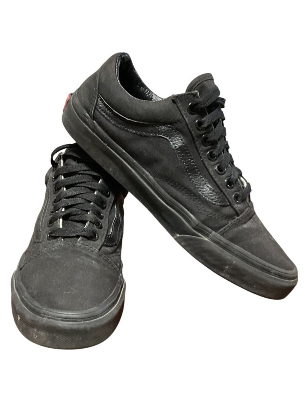 Vans Old Skool Black Canvas Shoes Size US Mens 6.5 / Womens 8